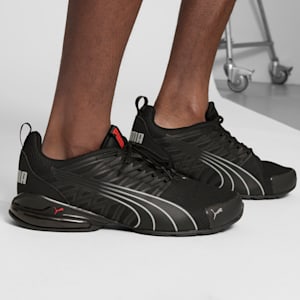Zapatos para correr para hombre Enzo Wide, PUMA Black-For All Time Red-Stormy Slate, extralarge